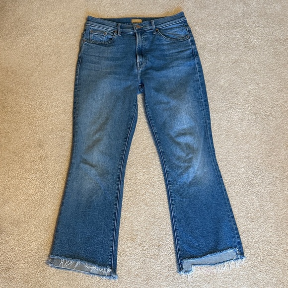 MOTHER The Insider Crop Step Fray Work Hard Play Hard Size 28 - Picture 13 of 13